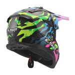 Kaciga LS2 Cross MX708 FAST II GROTESK plavo rozo zelena - Image 5