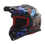 Kaciga LS2 Cross MX708 FAST II ZOMBIE II crno crveno plava XXL