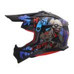 Kaciga LS2 Cross MX708 FAST II ZOMBIE II crno crveno plava XXL - Image 2