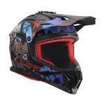 Kaciga LS2 Cross MX708 FAST II ZOMBIE II crno crveno plava XXL - Image 7