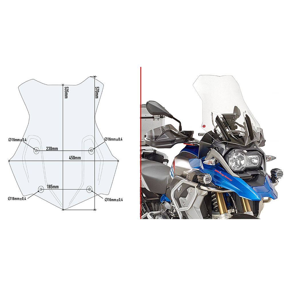 5124DT_0 Vizir providan GIVI BMW R 1250 GS (19-23) 5124DT - Image 1