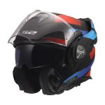 Kaciga LS2 Flip Up FF901 ADVANT X NOVA crno crveno plava XXL - Image 2