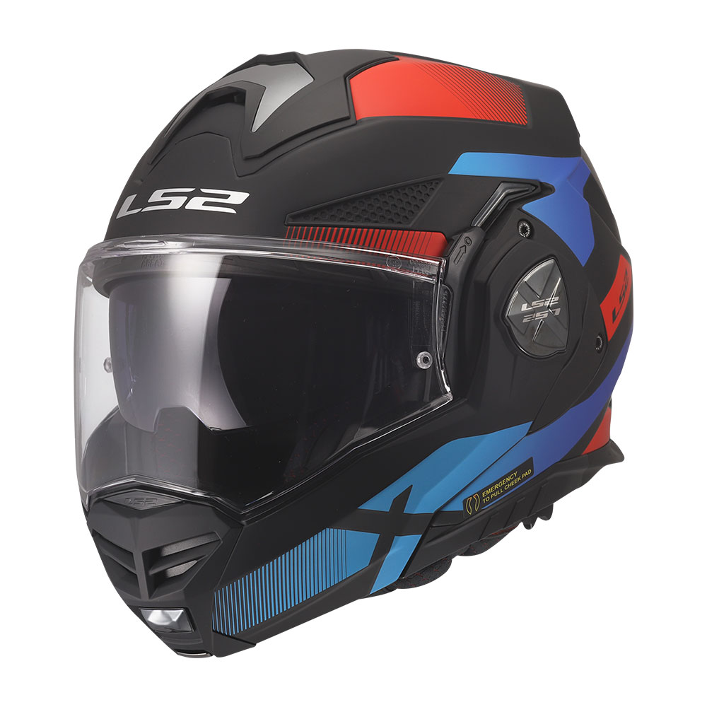 569012511_0 Kaciga LS2 Flip Up FF901 ADVANT X NOVA crno crveno plava - Image 1
