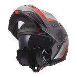 Kaciga LS2 Flip Up FF908 STROBE II MONZA crno sivo crvena 3XL - Image 2