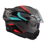 Kaciga LS2 Flip Up FF910 ADVANT II TRIPLE nardo sivo plava 3XL - Image 7