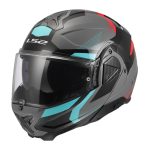 Kaciga LS2 Flip Up FF910 ADVANT II TRIPLE nardo sivo plava XXL