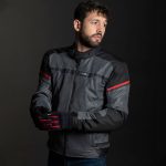 Jakna LS2 RIVA muška crno tamno sivo crvena 5XL - Image 3