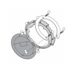 Nosač Tanklock torbe Kappa Kawasaki Versys 1000 (12-18) BF04K