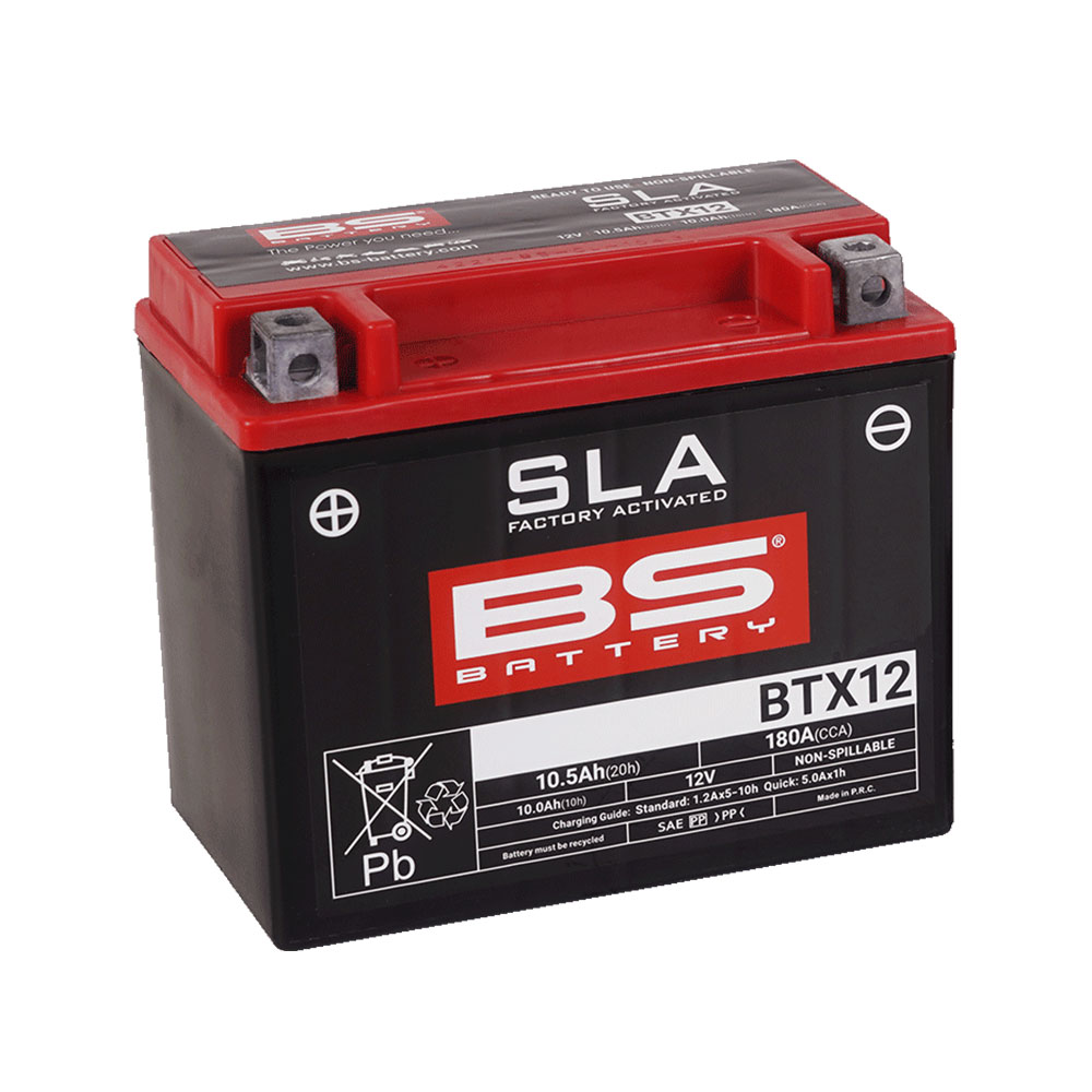 BTX12-FA_0 Akumulator BS 12V 10Ah SLA gel BTX12-FA levi (150x87x130) 180A - Image 1