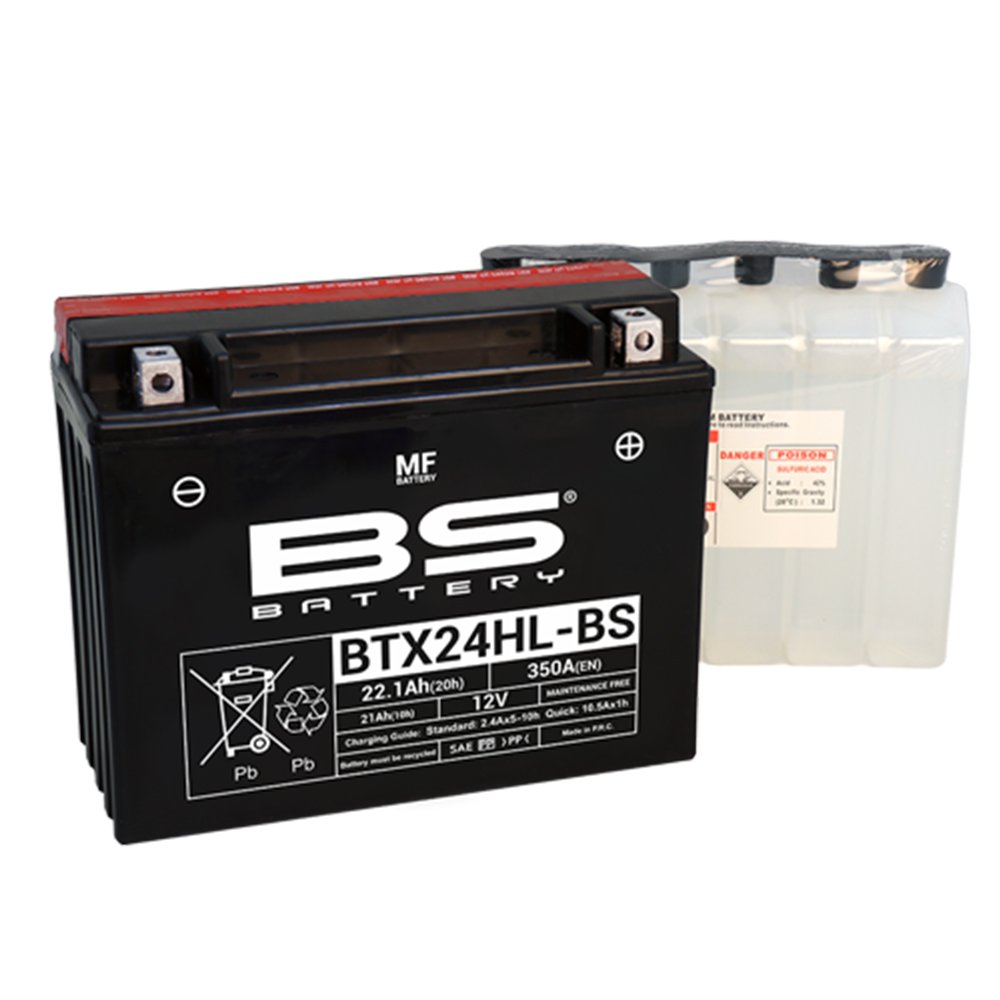 BTX24HL-BS_0 Akumulator BS 12V 21Ah gel BTX24HL-BS desni plus (205x87x162) 350A - Image 1