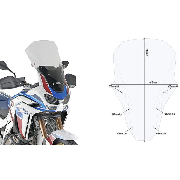 Vizir providni GIVI Honda CRF 1100 L Africa Twin Adventure Sports (20-25) D1178ST