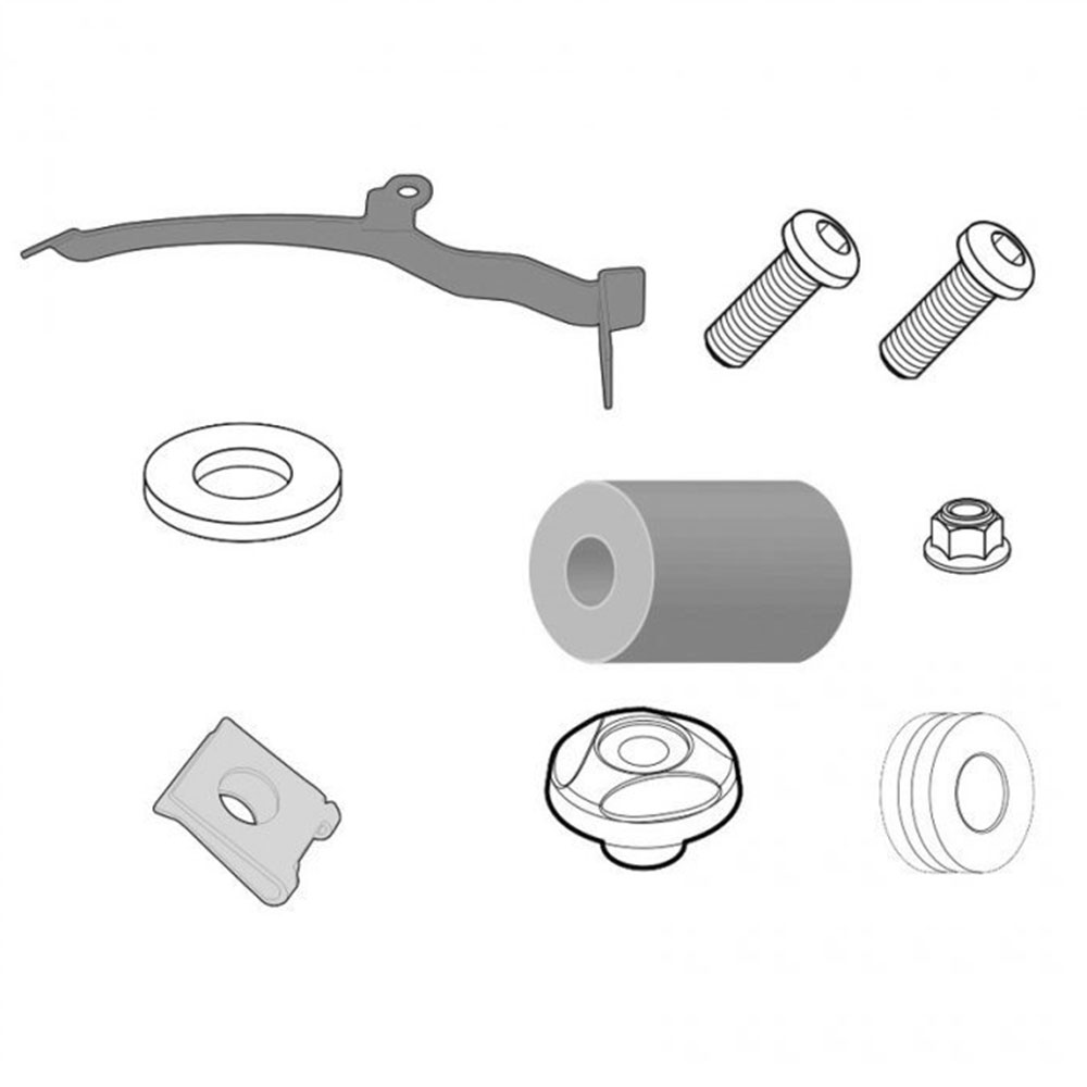 D2111KIT_0 Nosač vizira GIVI Yamaha X-MAX 125 250 (14-17) / 400 (13-16) D2111KIT - Image 1