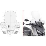 Vizir providni povišeni GIVI Yamaha X-MAX 300 (17-22) D2136ST