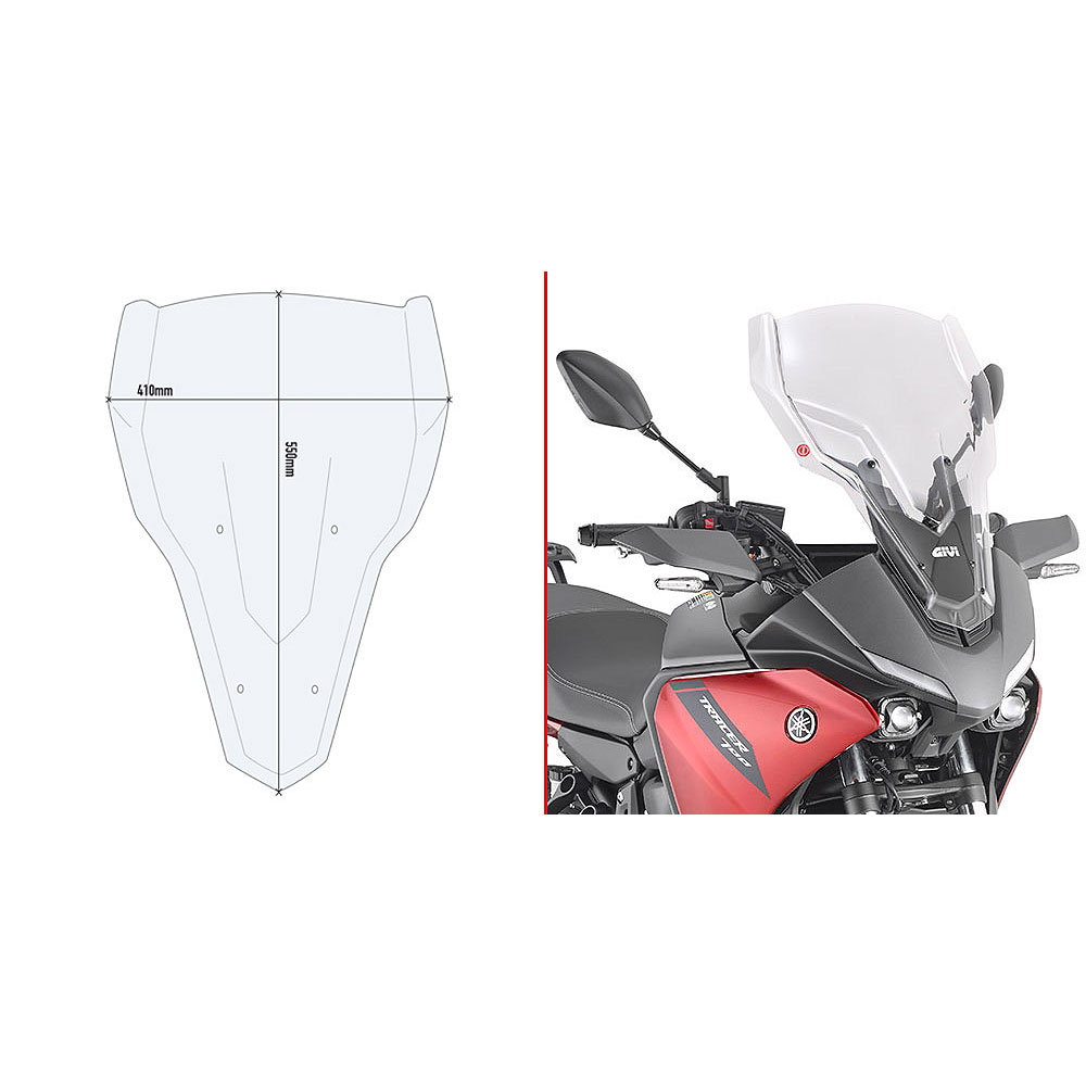 D2148ST_0 Vizir providni GIVI Yamaha TRACER 7 ( 20-24 ) D2148ST - Image 1