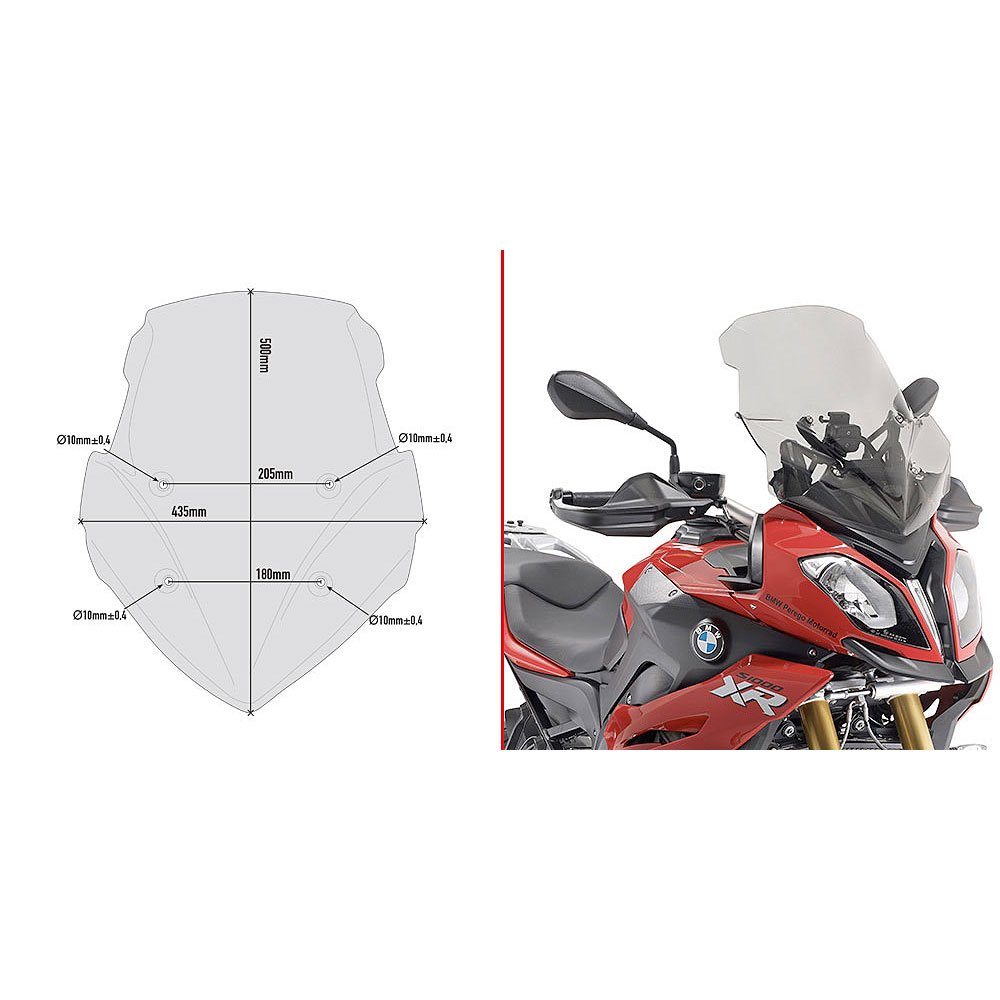 D5119S_0 Vizir zatamnjeni GIVI BMW S 1000 XR (15-19) D5119S - Image 1