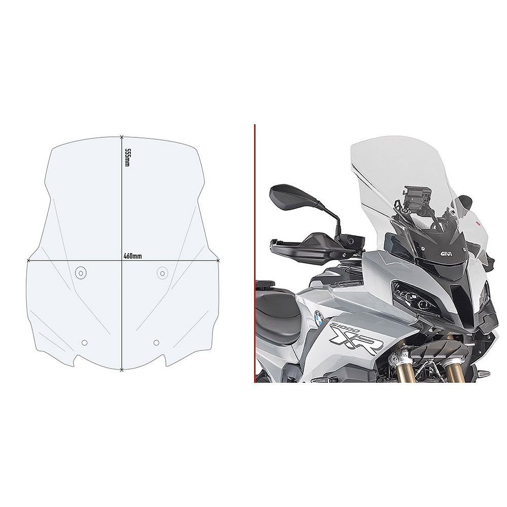 D5138ST_0 Vizir providni GIVI BMW S 1000 XR (20-26) D5138ST - Image 1