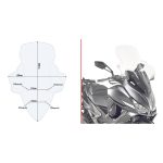 Vizir providni GIVI Kymco Xciting 400 (13-24) D6104ST