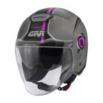 Kaciga jet GIVI 12.5F TOUCH titanium roza S