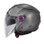 Kaciga jet GIVI 12.5F TOUCH titanium roza M - Image 2