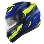 Kaciga Kappa KV32F Flip up plavo žuta XL - Image 3