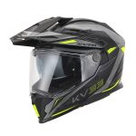 Kaciga Kappa Enduro KV33 WIZARD mat sivo crno žuta XXL