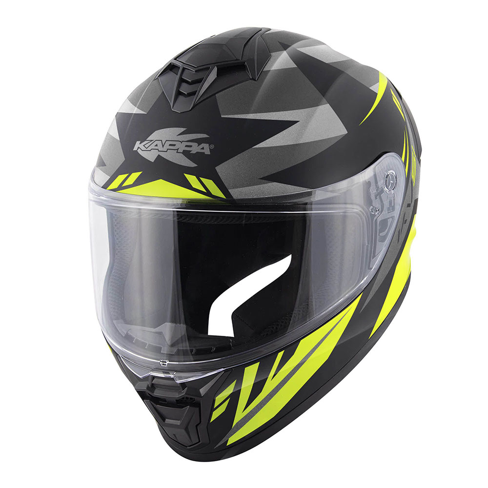 HKKV51FZHBY_0 Kaciga Kappa zatvorena KV51 ZENITH titanium mat crno žuta - Image 1