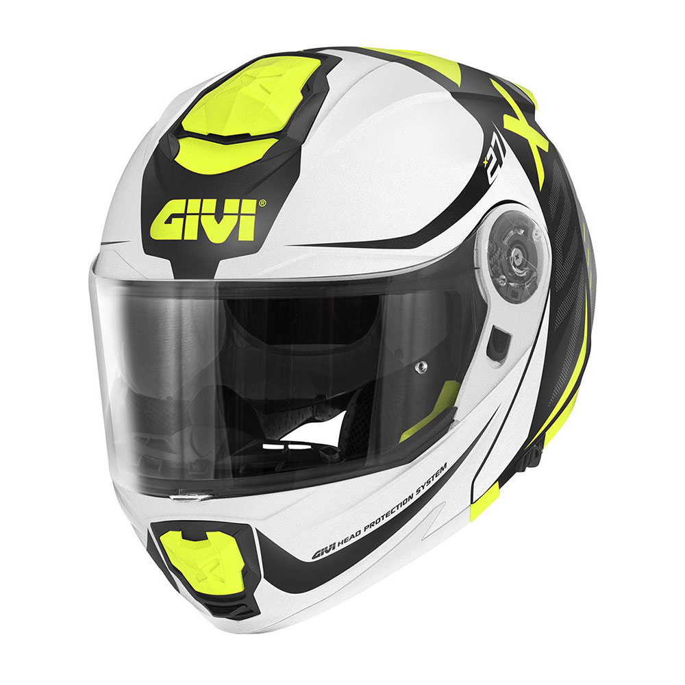 HX27FDMWY_0 Kaciga GIVI Flip Up X27 DIMENSION crno belo žuta M - Image 1