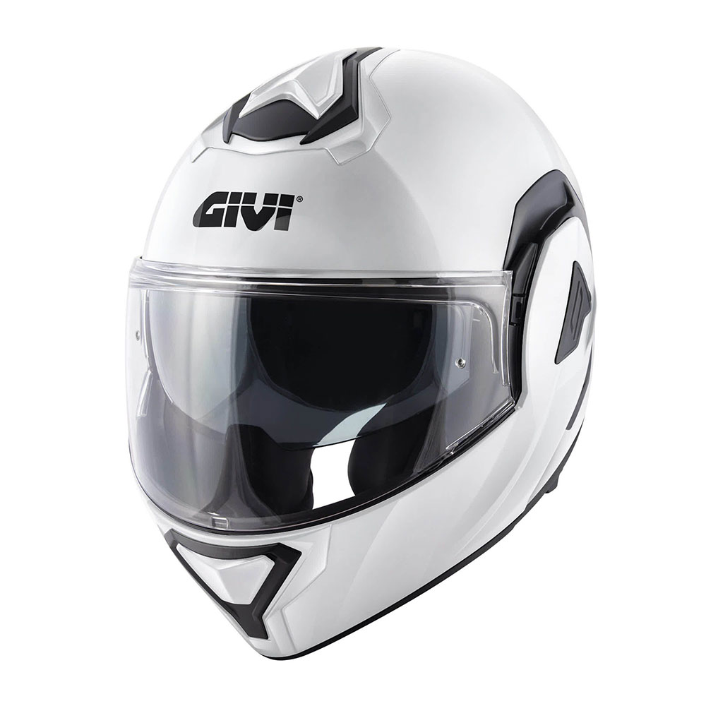 HX30BB910_0 Kaciga GIVI Flip Up X30 sjajno bela M - Image 1
