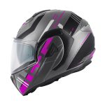 Kaciga GIVI Flip Up X30 PULSAR titanium crno ljubičasta - Image 2