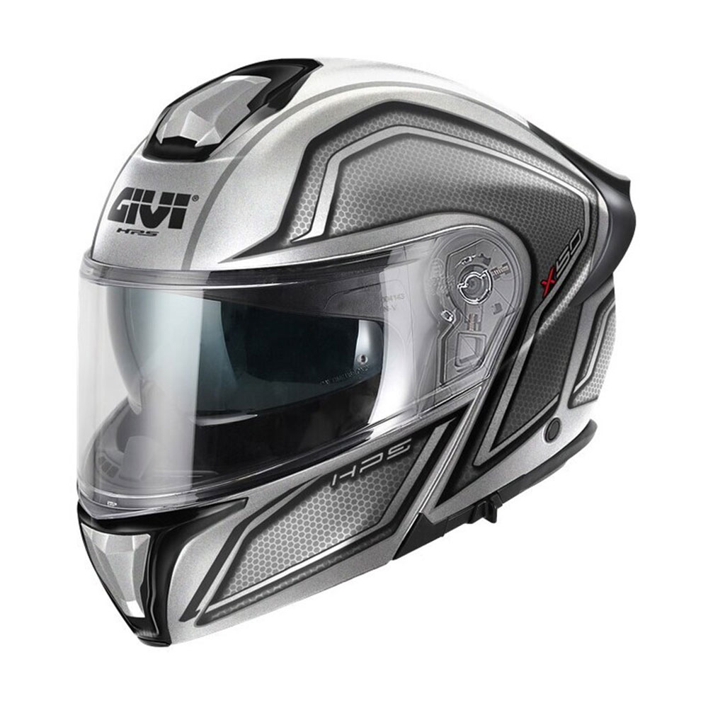 HX50FHGST63_0 Kaciga GIVI Flip Up X50 HOLOGRAM srebrno crna XXL - Image 1