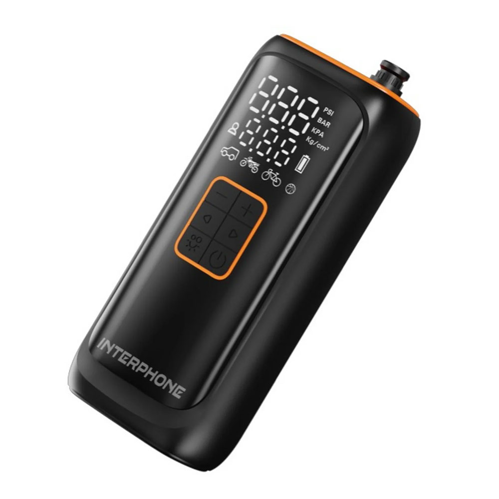 INTERPHOAIRPUMP4K_0 Baterijski mini kompresor za gume 4000 maH INTERPHONE - Image 1
