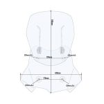 Vizir providni Airflow Kappa BMW F 750 / 850 GS (18-23) / F 800 GS (24-) KAF5127B - Image 2