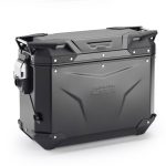 Bočni kofer GIVI TREKKER OUTBACK MONOKEY® CAM SIDE EVO SMART 37 BLACK LINE ALU crni levi 37L