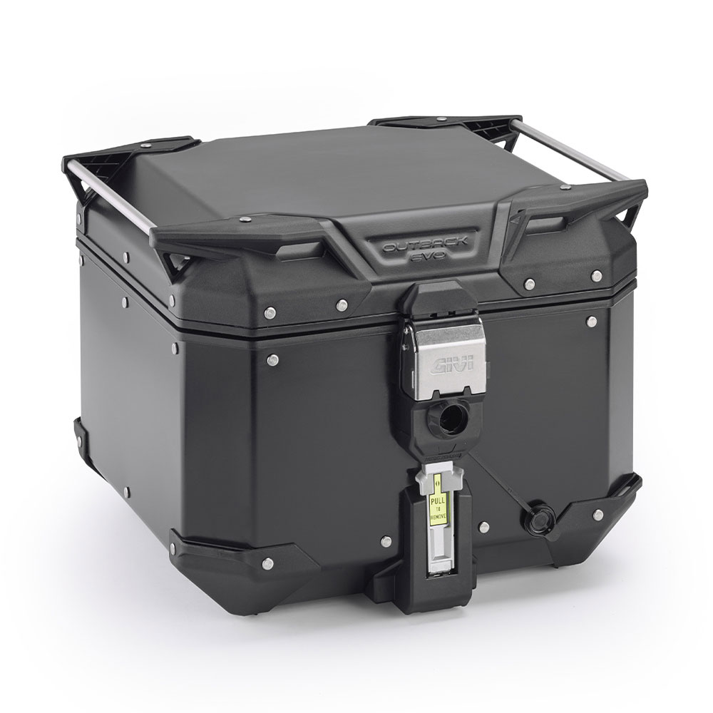 OBKEV42B_0 Centralni kofer GIVI TREKKER OUTBACK EVO SMART 42 BLACK LINE ALU crni Monokey 42L - Image 1