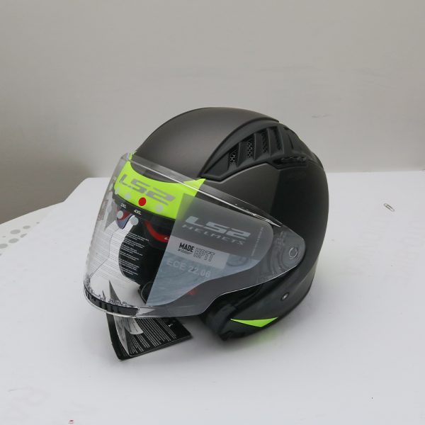 Kaciga LS2 Jet OF600 COPTER II URBANE  mat crno žuta sa naočarima M  OUTLET