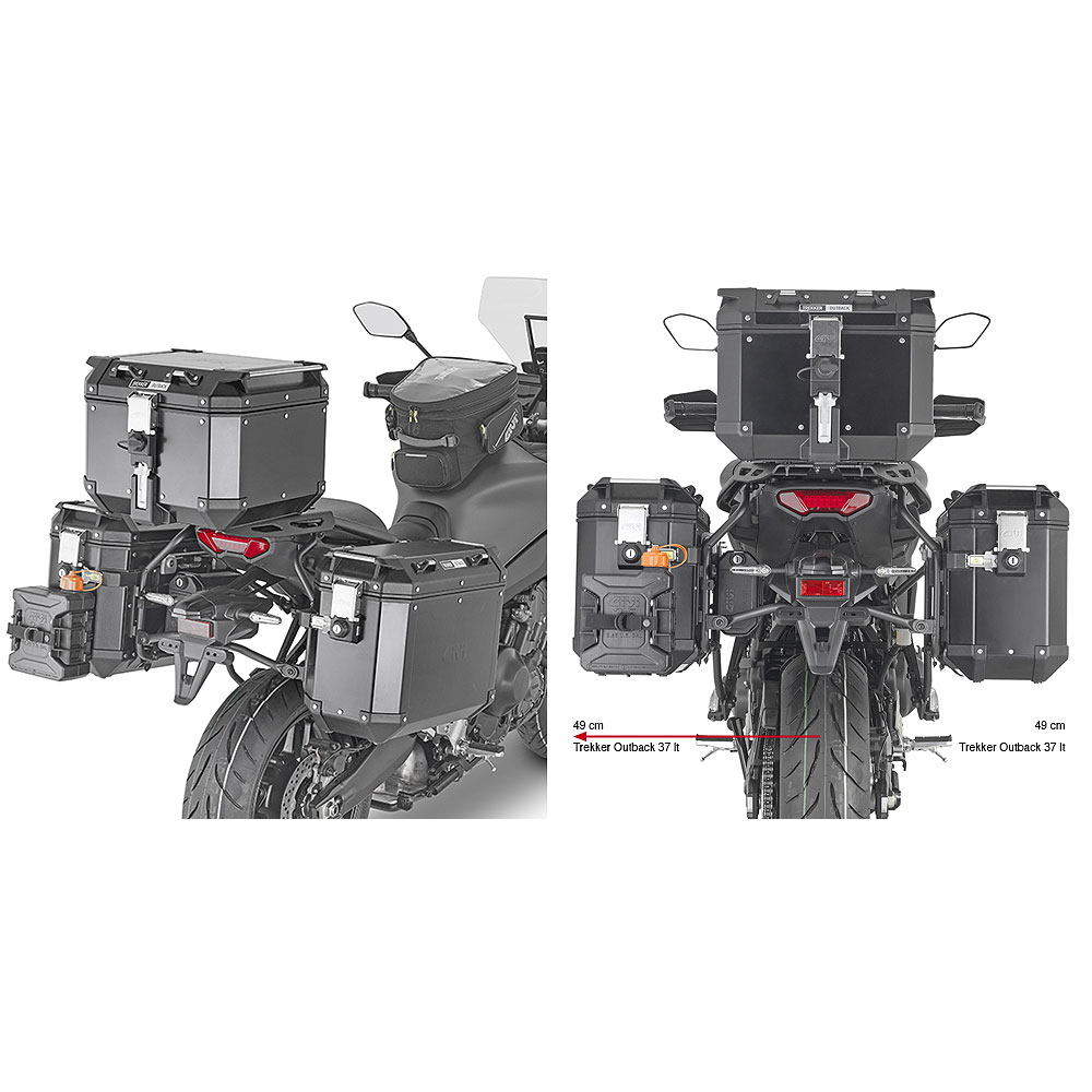 PLO2159CAM_0 Nosač bočnih kofera GIVI Yamaha MT09 Tracer (21-23) PLO2159CAM - Image 1