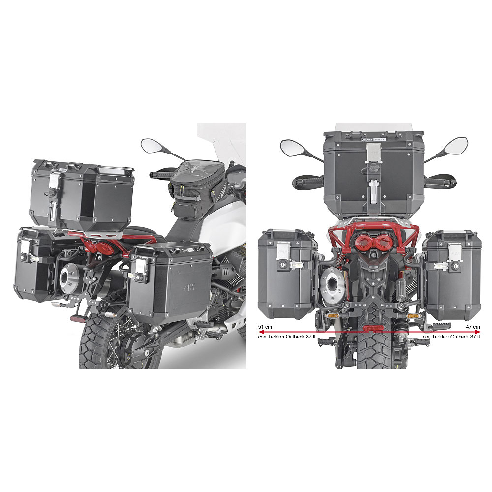 PLOR8203CAM_0 Nosač bočnih kofera GIVI MOTO GUZZI V85TT (19-23) PLOR8203CAM - Image 1