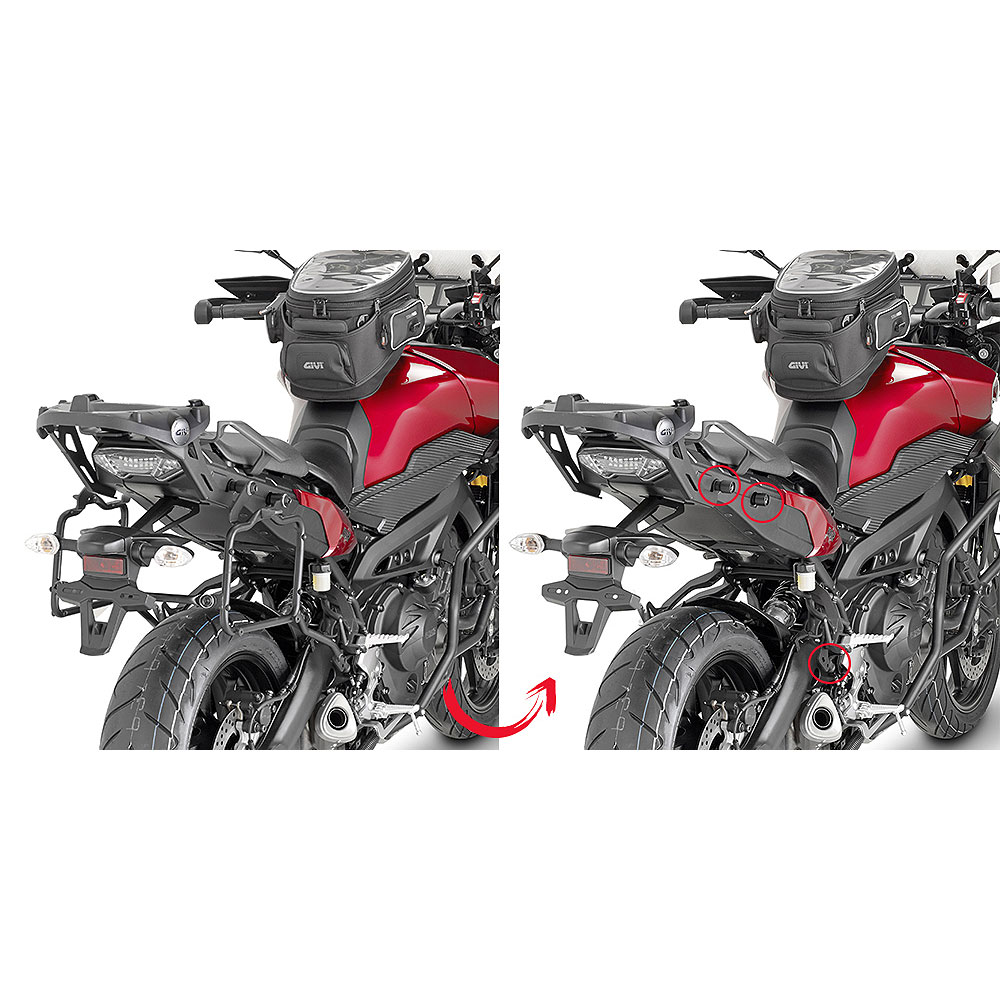 PLR2122_0 Nosač bočnih kofera GIVI Yamaha MT09 Tracer (15-17) PLR2122 - Image 1