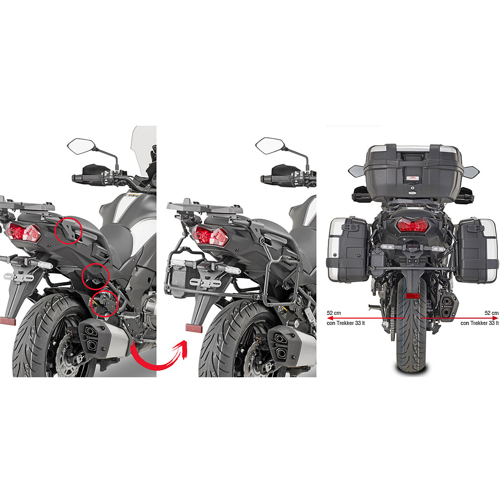 PLR4126_0 Nosač bočnih kofera GIVI Kawasaki Versys 1000 (19-23) PLR4126 - Image 1
